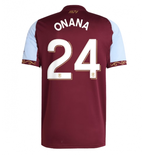Aston Villa Amadou Onana #24 Hjemmedrakt 2025-26 Kortermet Aston Villa Amadou Onana #24 Hjemmedrakt 2025-26 Kortermet