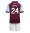 Aston Villa Amadou Onana #24 Hjemmedraktsett Barn 2025-26 Kortermet (+ Korte bukser)