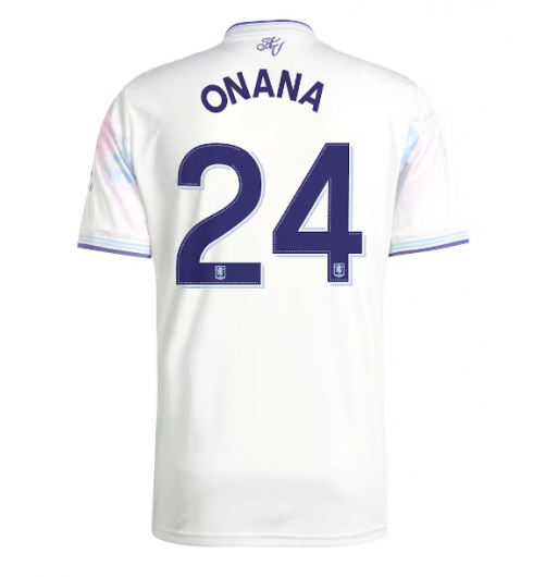 Aston Villa Amadou Onana #24 Tredjedrakt 2025-26 Kortermet Aston Villa Amadou Onana #24 Tredjedrakt 2025-26 Kortermet