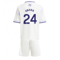 Aston Villa Amadou Onana #24 Tredjedraktsett Barn 2025-26 Kortermet (+ Korte bukser)
