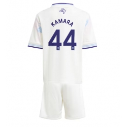 Aston Villa Boubacar Kamara #44 Tredjedraktsett Barn 2025-26 Kortermet (+ Korte bukser)