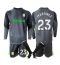 Aston Villa Emiliano Martinez #23 Keeper Hjemmedraktsett Barn 2025-26 Langermet (+ Korte bukser)