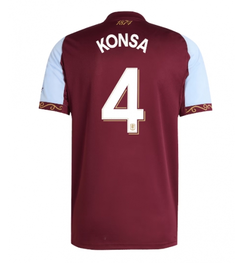 Aston Villa Ezri Konsa #4 Hjemmedrakt 2025-26 Kortermet Aston Villa Ezri Konsa #4 Hjemmedrakt 2025-26 Kortermet