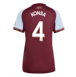 Aston Villa Ezri Konsa #4 Hjemmedrakt Dame 2025-26 Kortermet