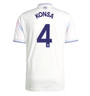 Aston Villa Ezri Konsa #4 Tredjedrakt 2025-26 Kortermet
