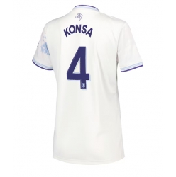 Aston Villa Ezri Konsa #4 Tredjedrakt Dame 2025-26 Kortermet