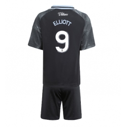 Aston Villa Harvey Elliott #9 Bortedraktsett Barn 2025-26 Kortermet (+ Korte bukser)