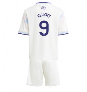 Aston Villa Harvey Elliott #9 Tredjedraktsett Barn 2025-26 Kortermet (+ Korte bukser)