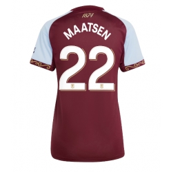 Aston Villa Ian Maatsen #22 Hjemmedrakt Dame 2025-26 Kortermet