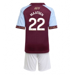 Aston Villa Ian Maatsen #22 Hjemmedraktsett Barn 2025-26 Kortermet (+ Korte bukser)