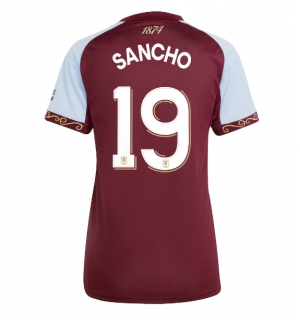 Aston Villa Jadon Sancho #19 Hjemmedrakt Dame 2025-26 Kortermet