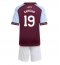 Aston Villa Jadon Sancho #19 Hjemmedraktsett Barn 2025-26 Kortermet (+ Korte bukser)