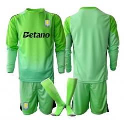 Aston Villa Keeper Bortedraktsett Barn 2025-26 Langermet (+ Korte bukser)