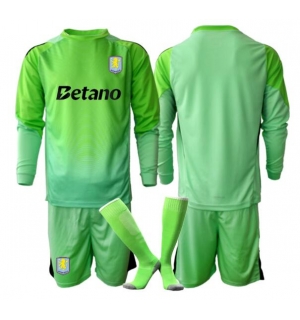 Aston Villa Keeper Bortedraktsett Barn 2025-26 Langermet (+ Korte bukser)