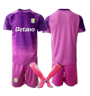 Aston Villa Keeper Tredjedraktsett Barn 2025-26 Kortermet (+ Korte bukser)