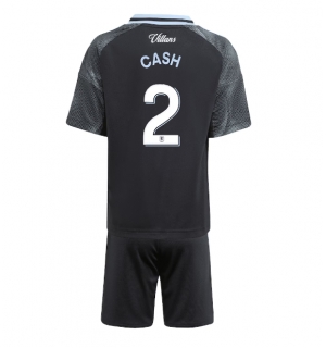 Aston Villa Matty Cash #2 Bortedraktsett Barn 2025-26 Kortermet (+ Korte bukser)