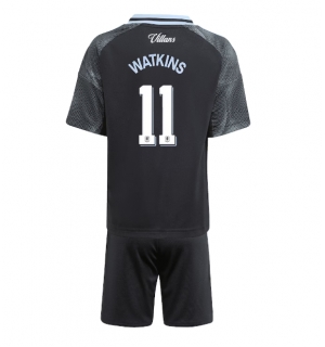 Aston Villa Ollie Watkins #11 Bortedraktsett Barn 2025-26 Kortermet (+ Korte bukser)