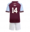 Aston Villa Pau Torres #14 Hjemmedraktsett Barn 2025-26 Kortermet (+ Korte bukser)