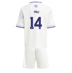 Aston Villa Pau Torres #14 Tredjedraktsett Barn 2025-26 Kortermet (+ Korte bukser)