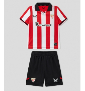 Athletic Bilbao Hjemmedraktsett Barn 2025-26 Kortermet (+ Korte bukser)