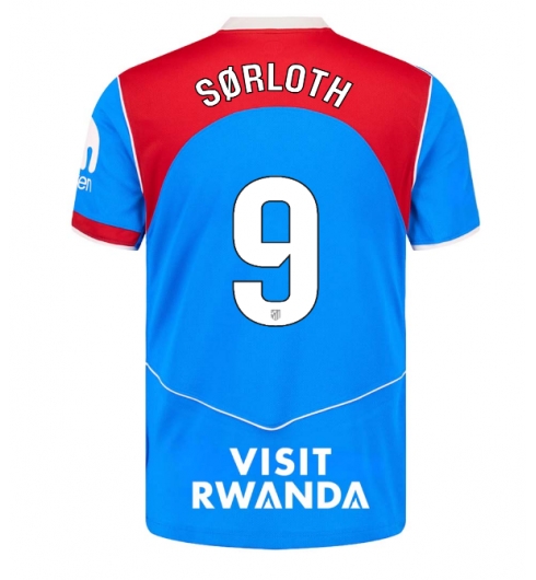 Atletico Madrid Alexander Sorloth #9 Tredjedrakt 2025-26 Kortermet Atletico Madrid Alexander Sorloth #9 Tredjedrakt 2025-26 Kortermet
