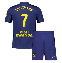Atletico Madrid Antoine Griezmann #7 Bortedraktsett Barn 2025-26 Kortermet (+ Korte bukser)