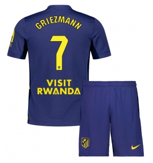 Atletico Madrid Antoine Griezmann #7 Bortedraktsett Barn 2025-26 Kortermet (+ Korte bukser)