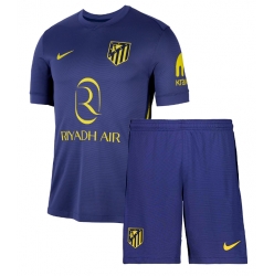Atletico Madrid Bortedraktsett Barn 2025-26 Kortermet (+ Korte bukser)