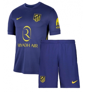 Atletico Madrid Bortedraktsett Barn 2025-26 Kortermet (+ Korte bukser)
