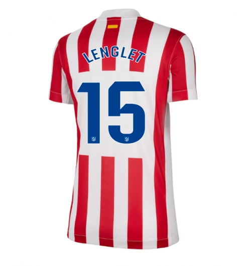 Atletico Madrid Clement Lenglet #15 Hjemmedrakt Dame 2025-26 Kortermet Atletico Madrid Clement Lenglet #15 Hjemmedrakt Dame 2025-26 Kortermet