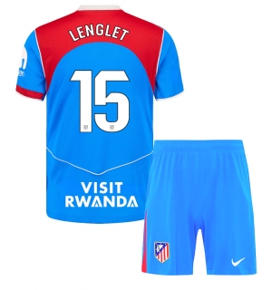 Atletico Madrid Clement Lenglet #15 Tredjedraktsett Barn 2025-26 Kortermet (+ Korte bukser)
