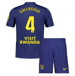 Atletico Madrid Conor Gallagher #4 Bortedraktsett Barn 2025-26 Kortermet (+ Korte bukser)