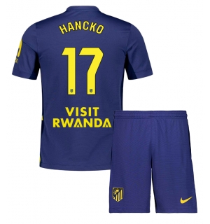Atletico Madrid David Hancko #17 Bortedraktsett Barn 2025-26 Kortermet (+ Korte bukser)