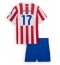 Atletico Madrid David Hancko #17 Hjemmedraktsett Barn 2025-26 Kortermet (+ Korte bukser)