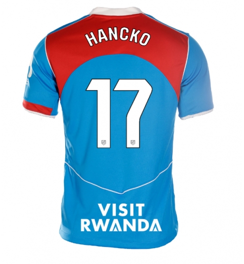 Atletico Madrid David Hancko #17 Tredjedrakt Dame 2025-26 Kortermet Atletico Madrid David Hancko #17 Tredjedrakt Dame 2025-26 Kortermet