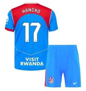 Atletico Madrid David Hancko #17 Tredjedraktsett Barn 2025-26 Kortermet (+ Korte bukser)
