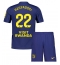 Atletico Madrid Giacomo Raspadori #22 Bortedraktsett Barn 2025-26 Kortermet (+ Korte bukser)