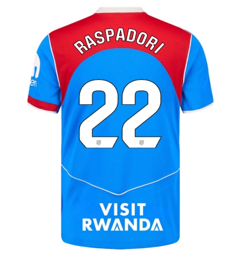 Atletico Madrid Giacomo Raspadori #22 Tredjedrakt 2025-26 Kortermet Atletico Madrid Giacomo Raspadori #22 Tredjedrakt 2025-26 Kortermet
