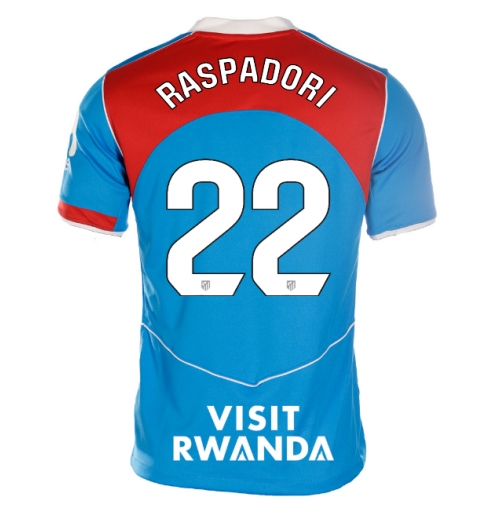 Atletico Madrid Giacomo Raspadori #22 Tredjedrakt Dame 2025-26 Kortermet Atletico Madrid Giacomo Raspadori #22 Tredjedrakt Dame 2025-26 Kortermet