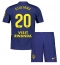 Atletico Madrid Giuliano Simeone #20 Bortedraktsett Barn 2025-26 Kortermet (+ Korte bukser)