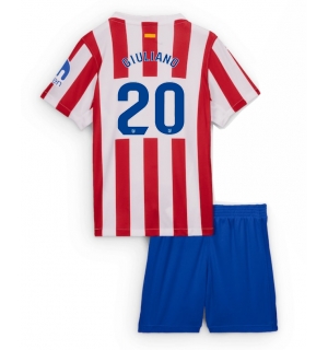 Atletico Madrid Giuliano Simeone #20 Hjemmedraktsett Barn 2025-26 Kortermet (+ Korte bukser)