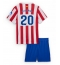 Atletico Madrid Giuliano Simeone #20 Hjemmedraktsett Barn 2025-26 Kortermet (+ Korte bukser)