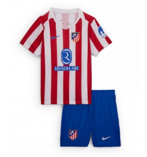 Atletico Madrid Hjemmedraktsett Barn 2025-26 Kortermet (+ Korte bukser)