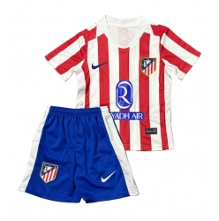 Atletico Madrid Hjemmedraktsett Barn 2026-27 Kortermet (+ Korte bukser)