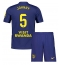 Atletico Madrid Johnny Cardoso #5 Bortedraktsett Barn 2025-26 Kortermet (+ Korte bukser)