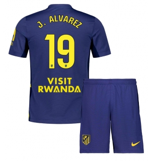 Atletico Madrid Julian Alvarez #19 Bortedraktsett Barn 2025-26 Kortermet (+ Korte bukser)