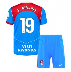 Atletico Madrid Julian Alvarez #19 Tredjedraktsett Barn 2025-26 Kortermet (+ Korte bukser)