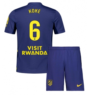 Atletico Madrid Koke #6 Bortedraktsett Barn 2025-26 Kortermet (+ Korte bukser)