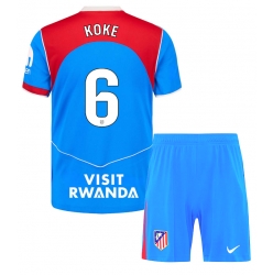 Atletico Madrid Koke #6 Tredjedraktsett Barn 2025-26 Kortermet (+ Korte bukser)