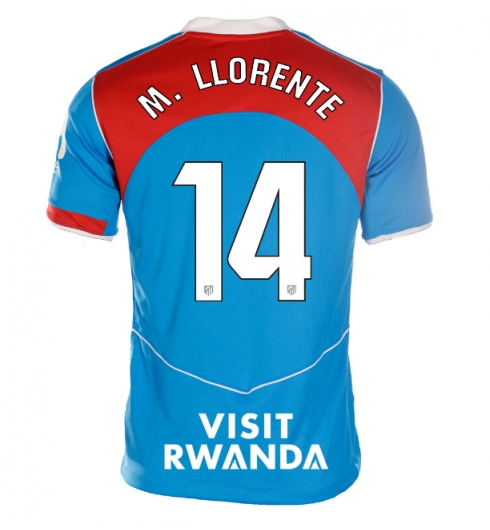 Atletico Madrid Marcos Llorente #14 Tredjedrakt Dame 2025-26 Kortermet Atletico Madrid Marcos Llorente #14 Tredjedrakt Dame 2025-26 Kortermet